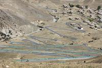 Auffahrt über Serpentinen