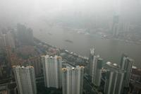 Blick vom Jinmao Tower - leider im Nebel
