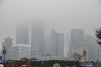 Verhangene Wolkenkratzer, Shanghai