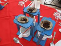 Mittagessen im Restaurant in der Kaffeeplantage