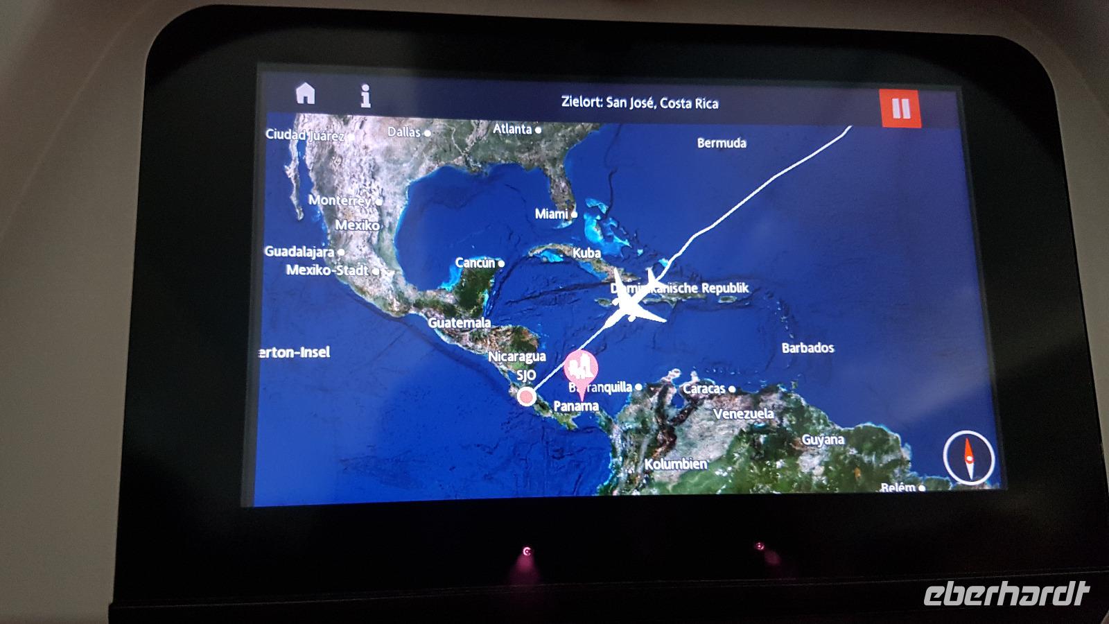 Costa Rica, Hinflug Paris - San jose