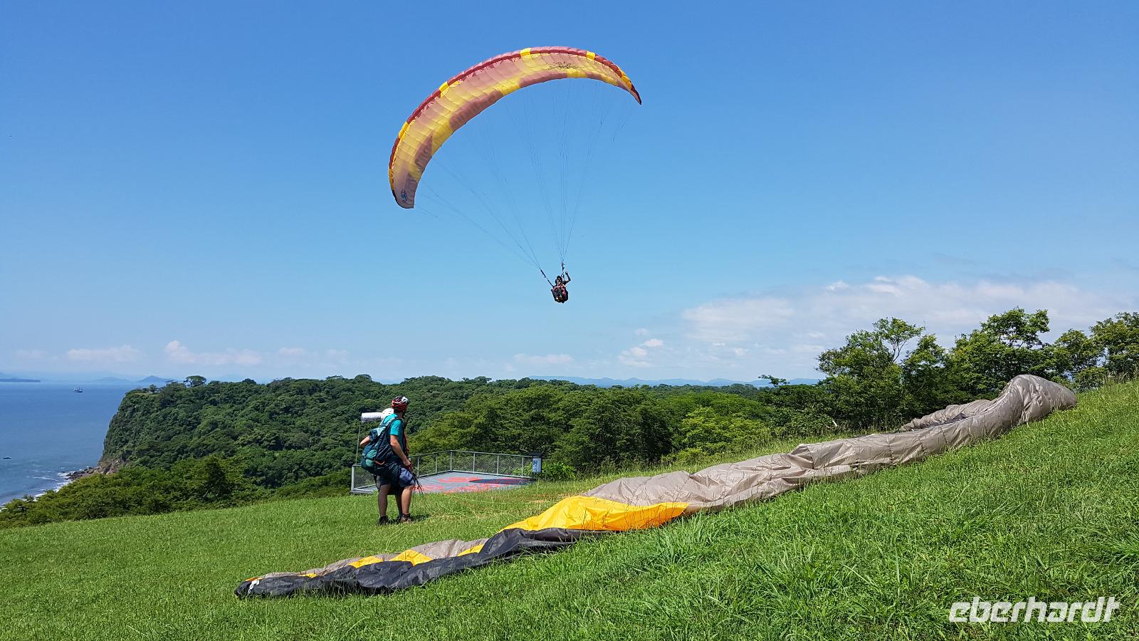 Costa Rica, Caldera Gleitschirm Absprungplatz