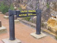 Am Krater beim Regen