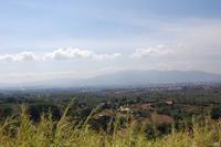 Fahrt durch das und Blick auf das Zentraltal Costa Ricas