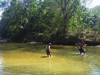 Flussquerung bei Ebbe