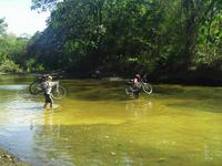 Flussquerung bei Ebbe