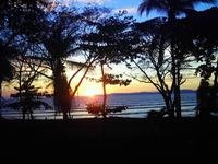 Sonnenuntergang an der Cerro Lodge in Tárcoles