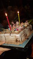 Costa Rica, Puerto Viejo, Restaurant Bikini, wenn 2 Geburtstag haben