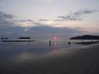 Sonnenuntergang am Strand von Manuel Antonio