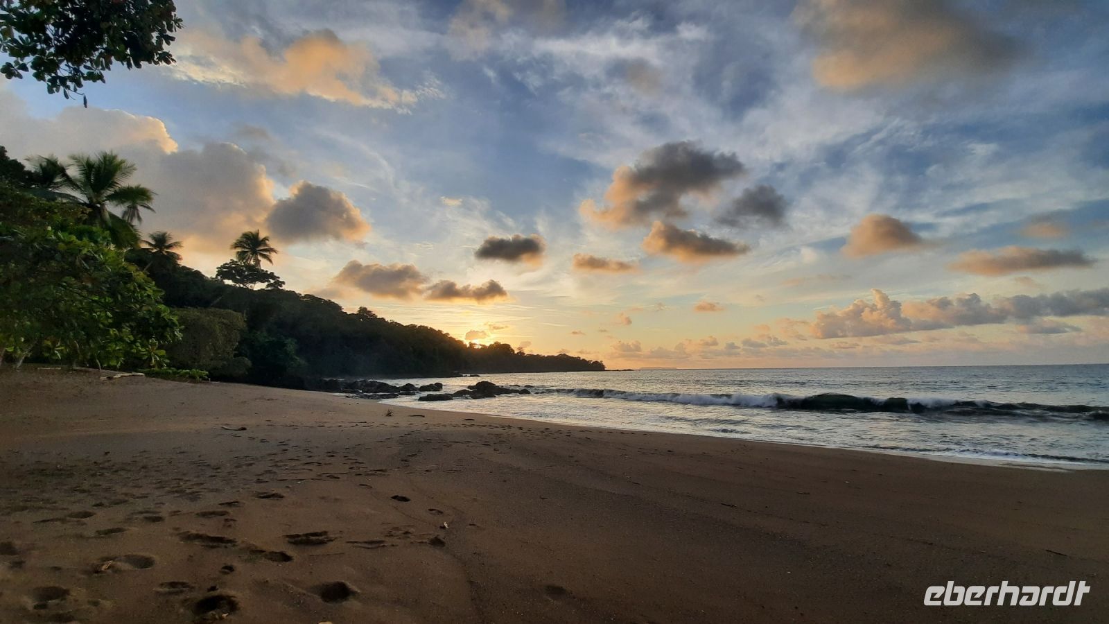 216 – Costa Rica, Aguila de Osa Inn, Cocalito Beach, Sonnenuntergang