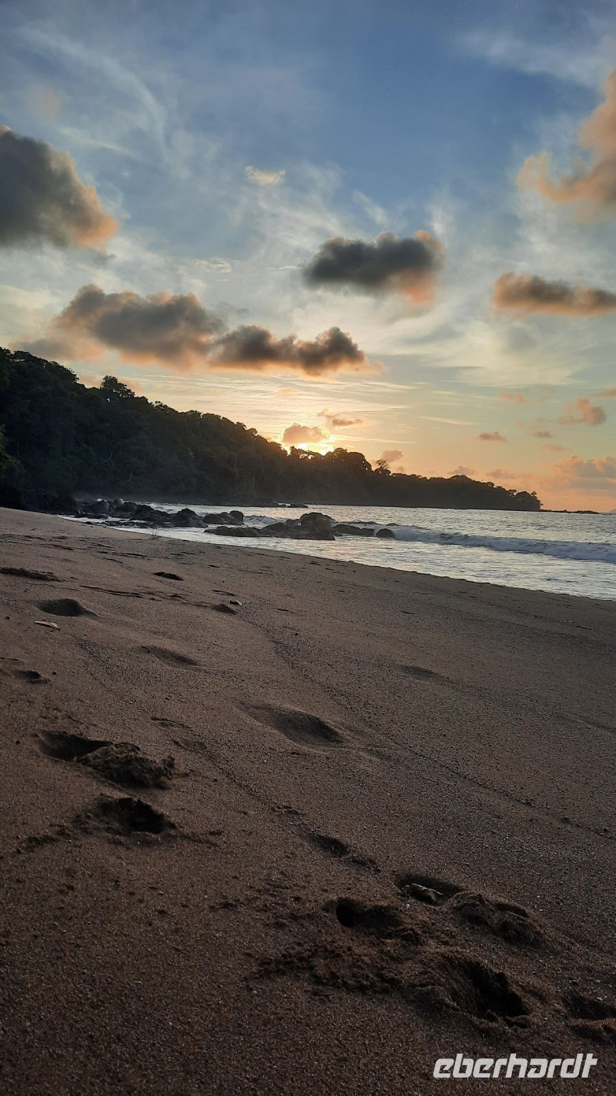 217 – Costa Rica, Aguila de Osa Inn, Cocalito Beach, Sonnenuntergang
