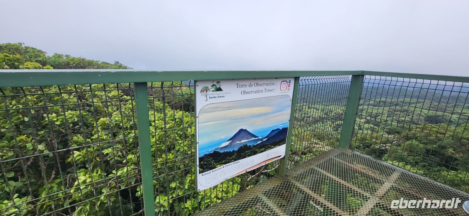 125 bei klarer Sicht, Blick bis zum Vulkan