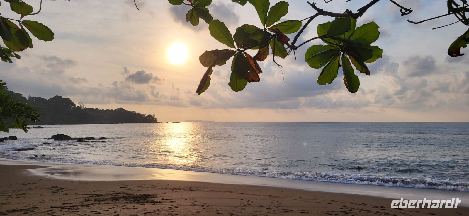 173 Sonnenuntergang  Drake Bay