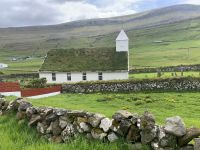 Kirche von Husavik - Insel Sandøy - Färöer Inseln