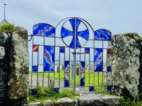 Faröer - Kirkjubøur Ólavskirkjan Tor