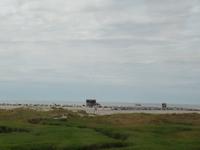 Pfahlbauten am Strand St. Peter Ording