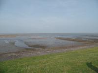 Blick vom Deich aufs Wattenmeer