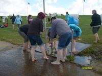 und jetzt, Füße waschen 