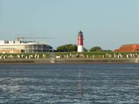 Blick zum Büsumer Leuchtturm
