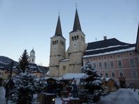 Berchtesgaden - Schloßplatz mit Stiftskirche