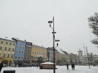 Schneegestöber in Traunstein