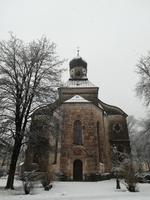 Schneegestöber in Traunstein