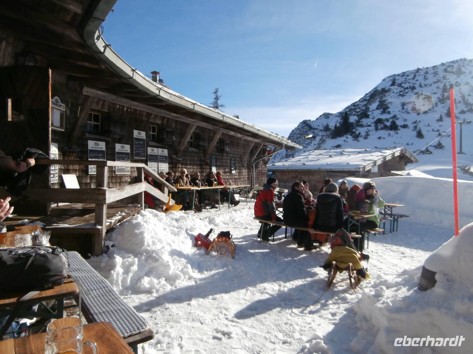 Rast in der Schlegelmulde auf dem Predigtstuhl