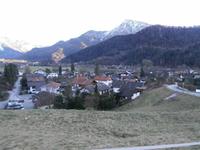 Blick auf Siedlung Karlstein mit dem Hotel