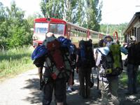 Bahnfahrt im Sazavatal