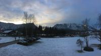 Morgenstimmung vor dem Hotel