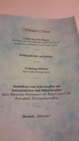Silvester-Menü im Hotel 
