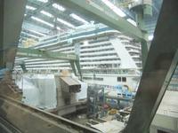 Blick in die große Baudockhalle