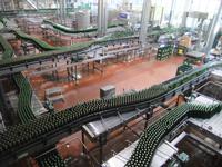 Die imposante Abfüllanlage