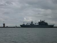 Horumersiel, Wattschiffahrt zum Jade-Weser-Port