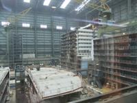 Blick in die große Baudockhalle