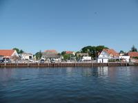 Blick zum Hafen Breege