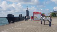 Englisches U-Boot im alten Fährhafen Sassnitz