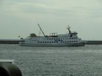 unser Schiff, mit dem wir die Rundfahrt von Sassnitz entlang der Kreidefelsen gemacht haben