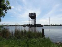 Eisenbahnhubbrücke in Karnin