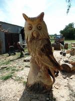 Holzskulptur im 