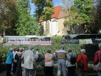 Zittau, Stadtrundgang,am Schleifermännchenbrunnen