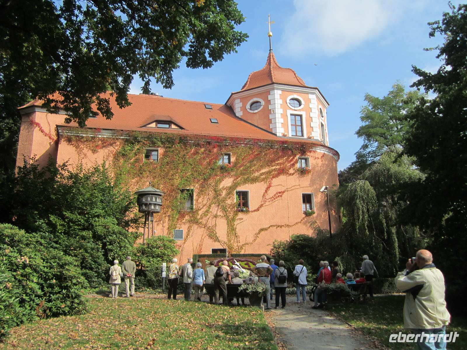 Zittau,Fleischerbastei mit Blumenuhr und Meißner Porzellanglockenspiel