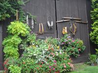 Waltersdorf, Umgebindehaus mit Bauerngarten