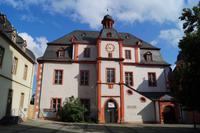 Koblenz: Das Kauf- und Danzhaus am Florinsmarkt mit dem Augenroller 