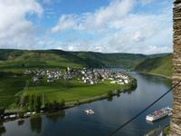Blick auf die Mosel von Burg Metternich