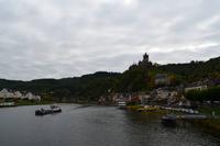 267 Moselschifffahrt, Cochem mit Reichsburg