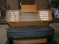 Das Manual dieser Orgel zu ebener Erde