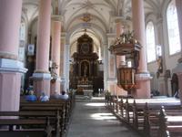 Beilstein, das Innere der Klosterkirche der Karmeliter