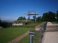 Eine Kabine verläßt die Bergstation