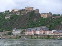 Blick zur Festung Ehrenbreitstein in Koblenz